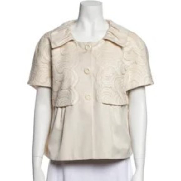 Rena Lange Silk Evening Jacket - Picture 1 of 5